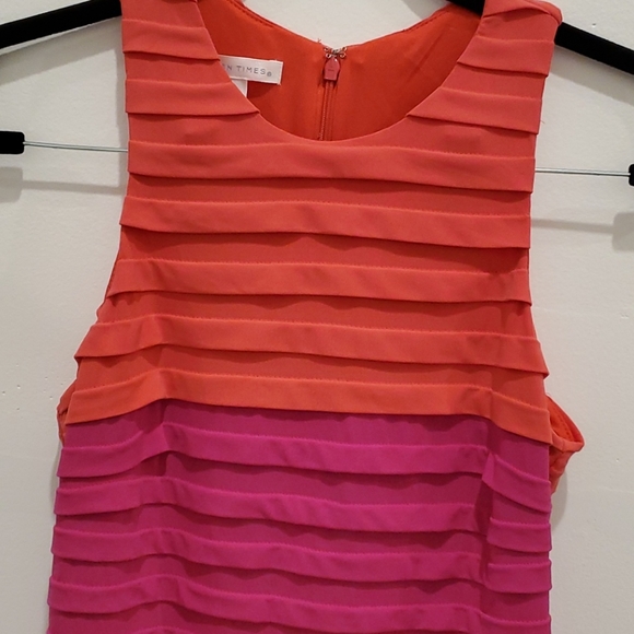 Woman's London Times Sleeveless Pleated Steath Dress - Picture 3 of 14